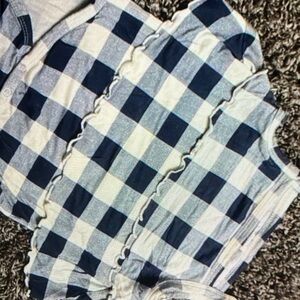 Kate Quinn Blue and White Checkered Kids Blouse